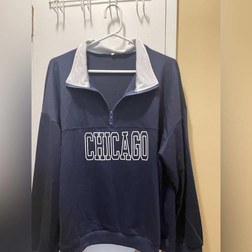 Shein ‘Chicago’ Crew Neck Jacket NWOT - Picture 3 of 5